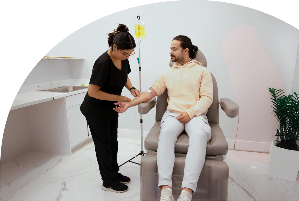Intravenous IV therapy in Miami Lakes Medical Center